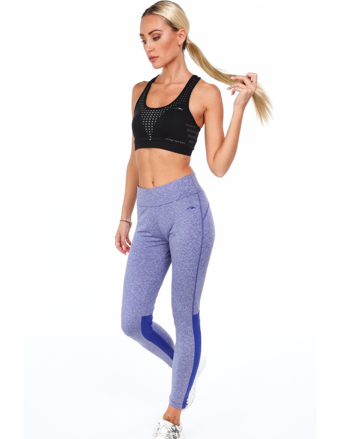 Cornflower blue insulated sports leggings MR12263 - Online store - Boutique